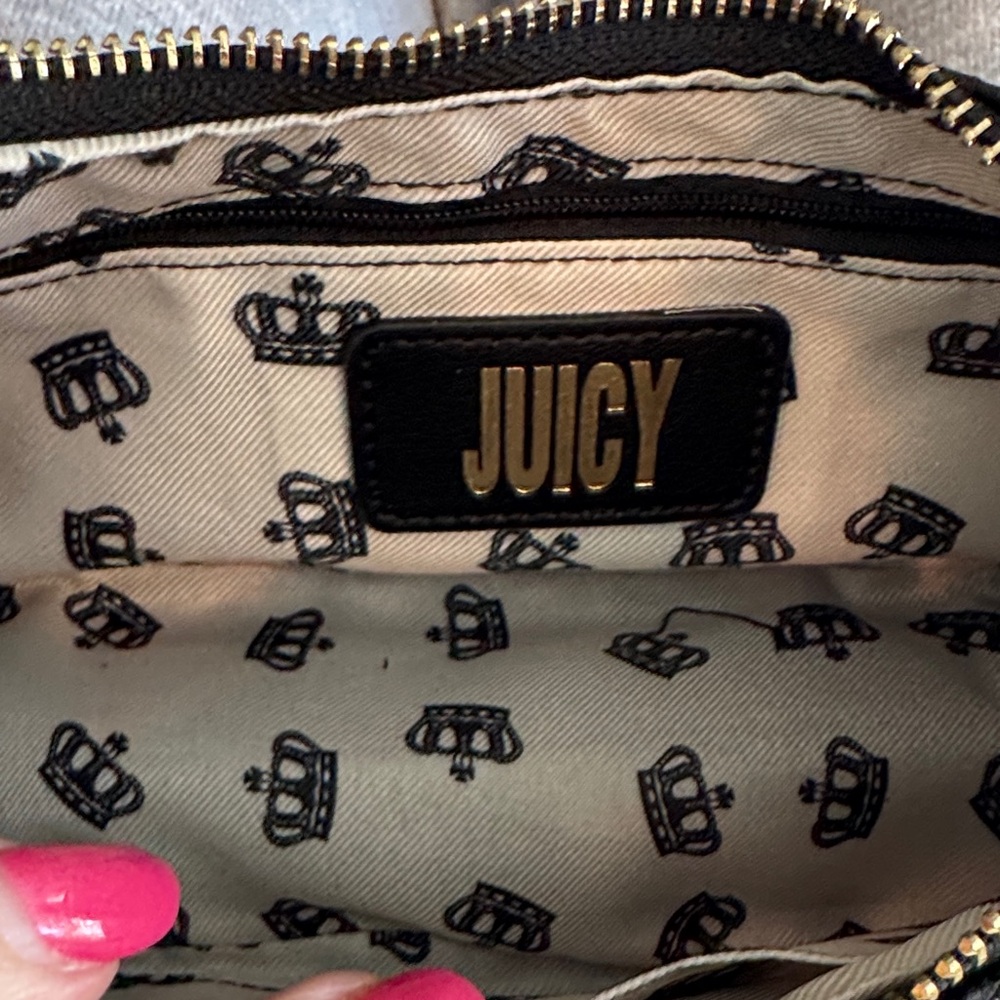 Juicy Couture Black Embossed Hobo with Gold Hardware NWT - Picture 4 of 4